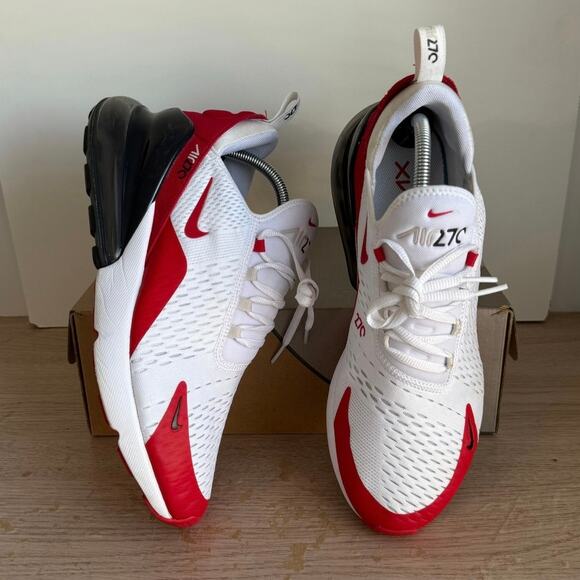 Nike Air Max 270 University Red/ White Men Running Sneakers - SZ 11 main image 7